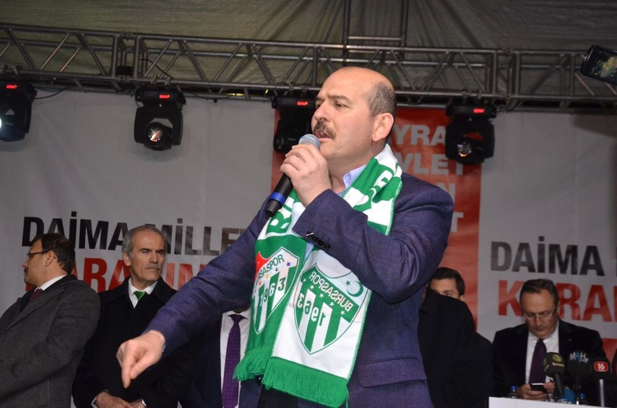 Bakan Soylu\'dan Nokta Mitingi