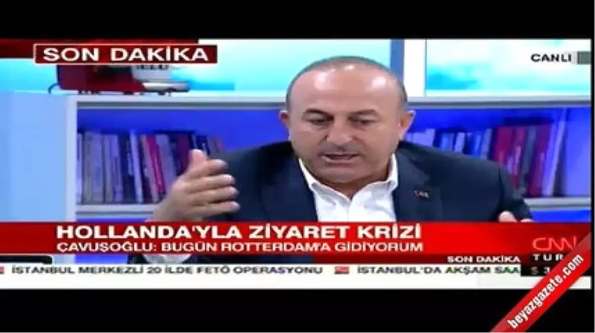 Çavuşoğlu Hollanda\'ya Rest Çekti