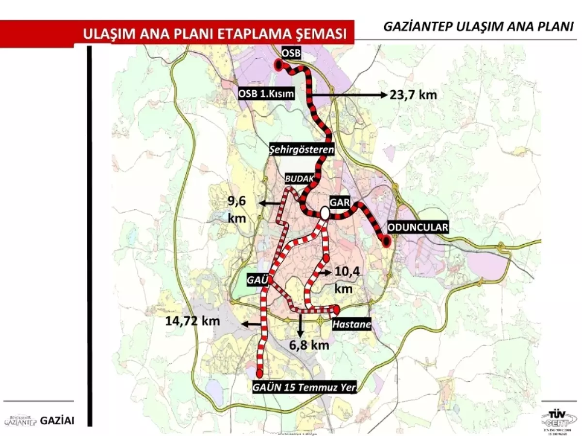 Gaziantep\'in Metro Projeleri Onaylandı