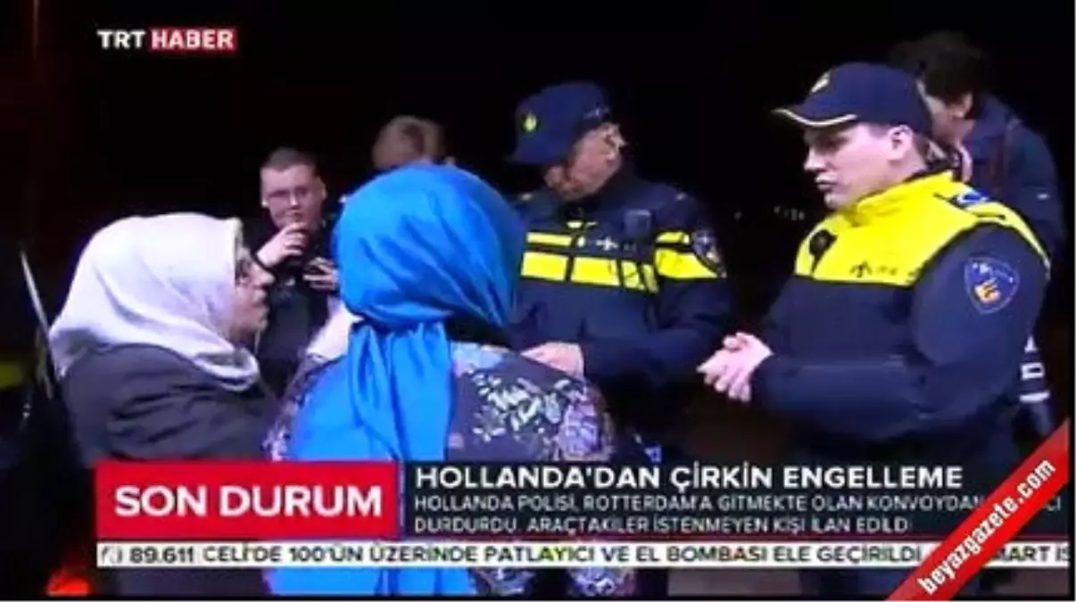 Bakan Kaya\'nın Aracı Hollanda\'da Durduruldu