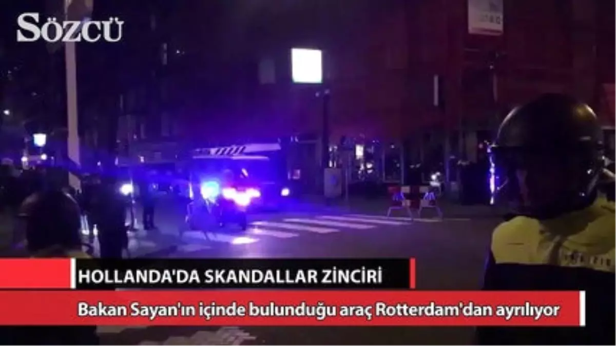 Bakan Sayan Rotterdam\'dan Böyle Ayrılıyor!