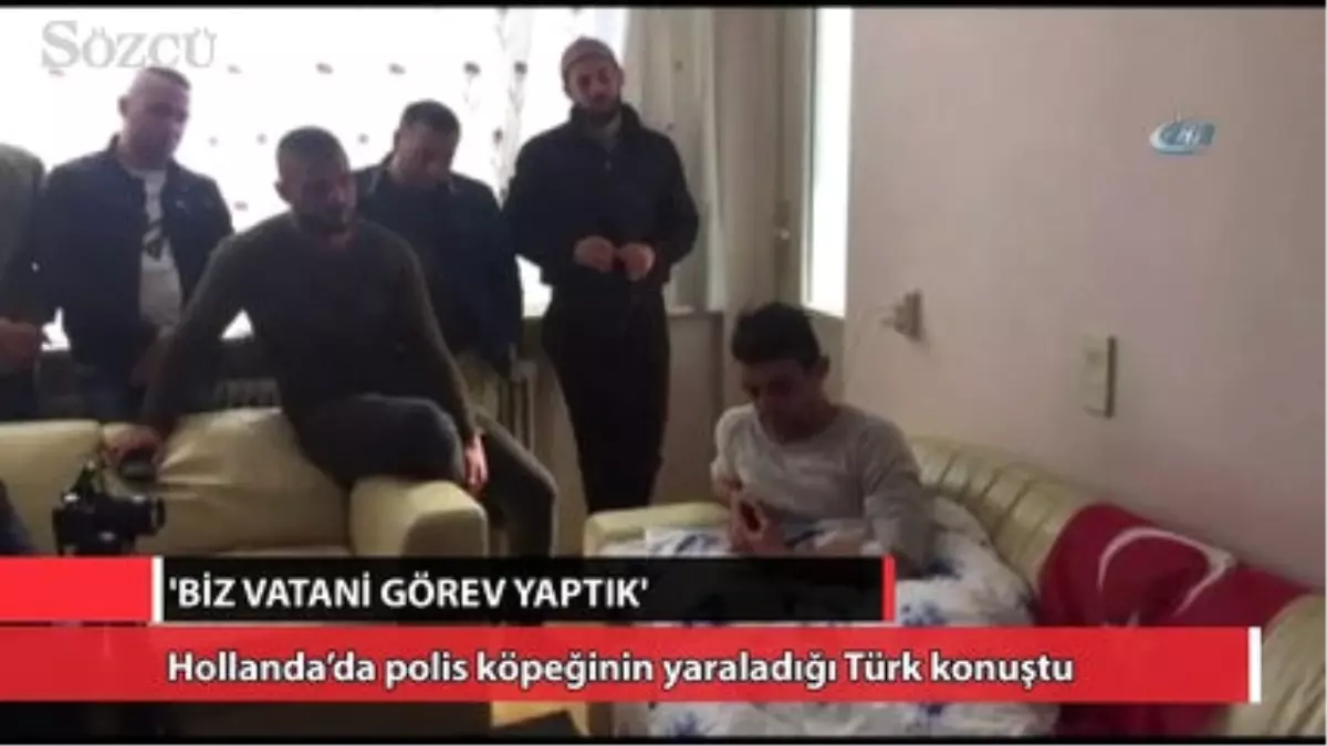 Hollanda\'da Polis Köpeğinin Yaraladığı Türk Konuştu