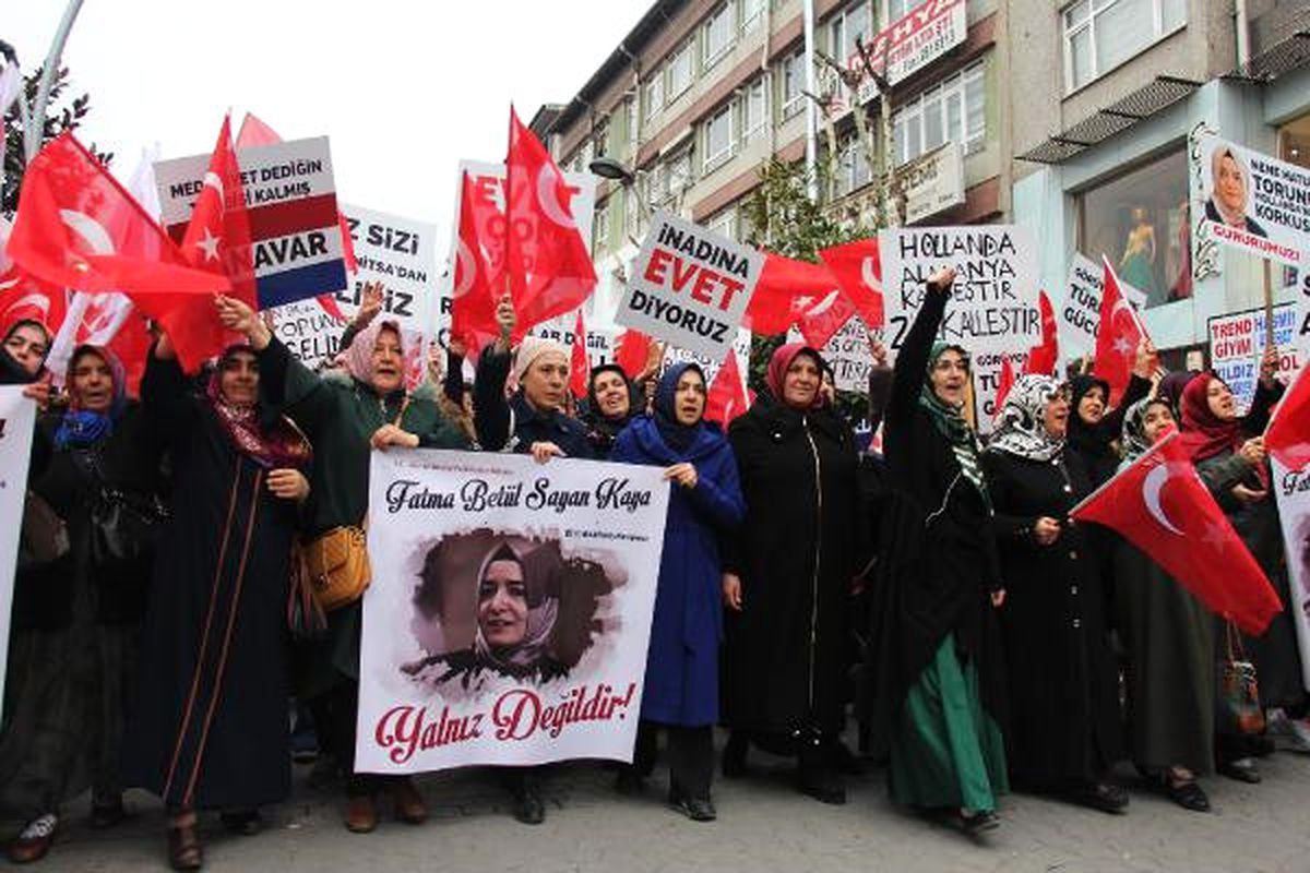 Sakarya\'da 2 Bin Kişi Hollanda\'ya Tepki İçin Yürüdü