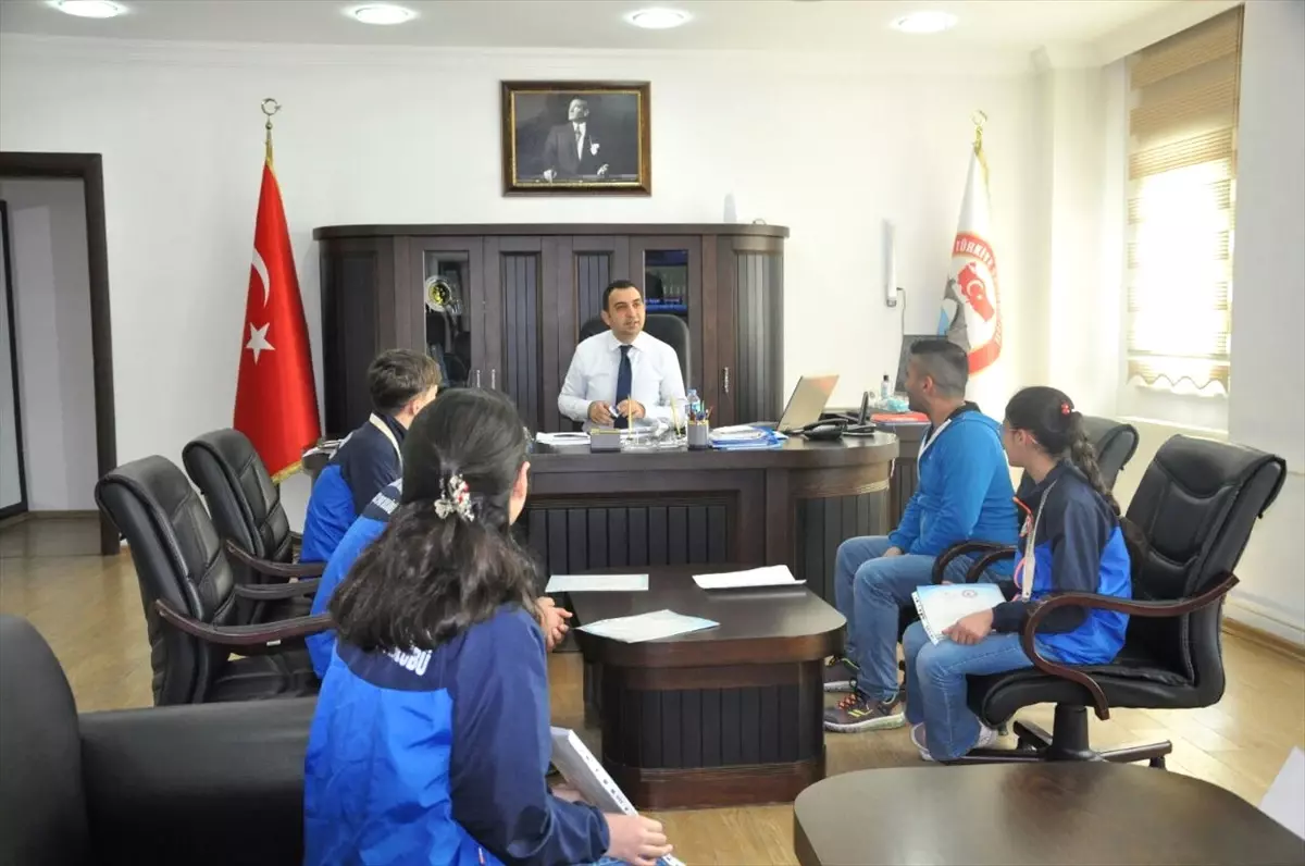 Kaymakam Çelik, Şampiyon Sporcuları Kabul Etti