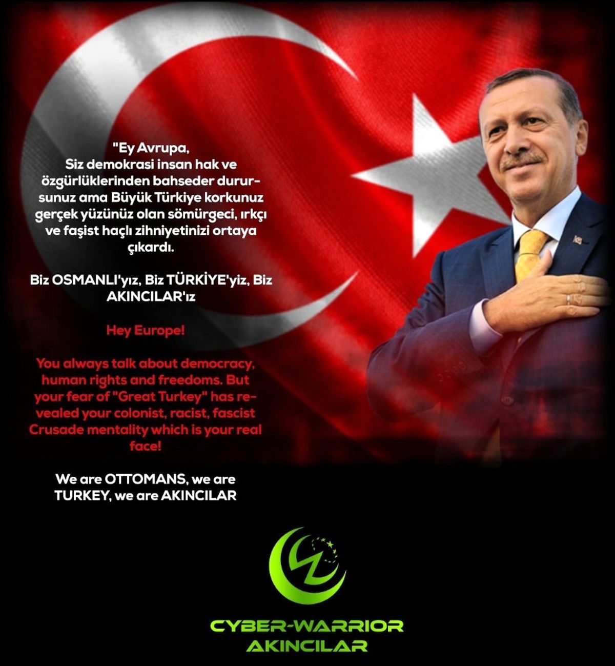 Türk Hacker Grubu Akıncılar\'dan Hollanda\'ya Siber Saldırı