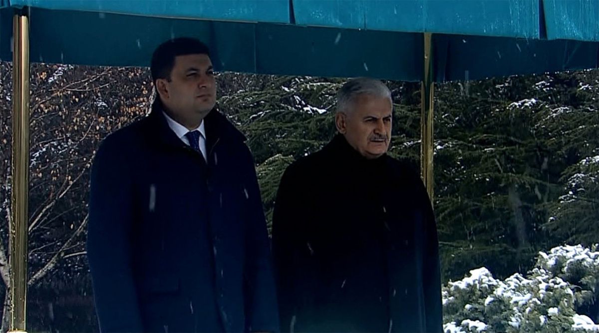 Başbakan Yıldırım Ukraynalı Mevkidaşını Törenle Karşıladı