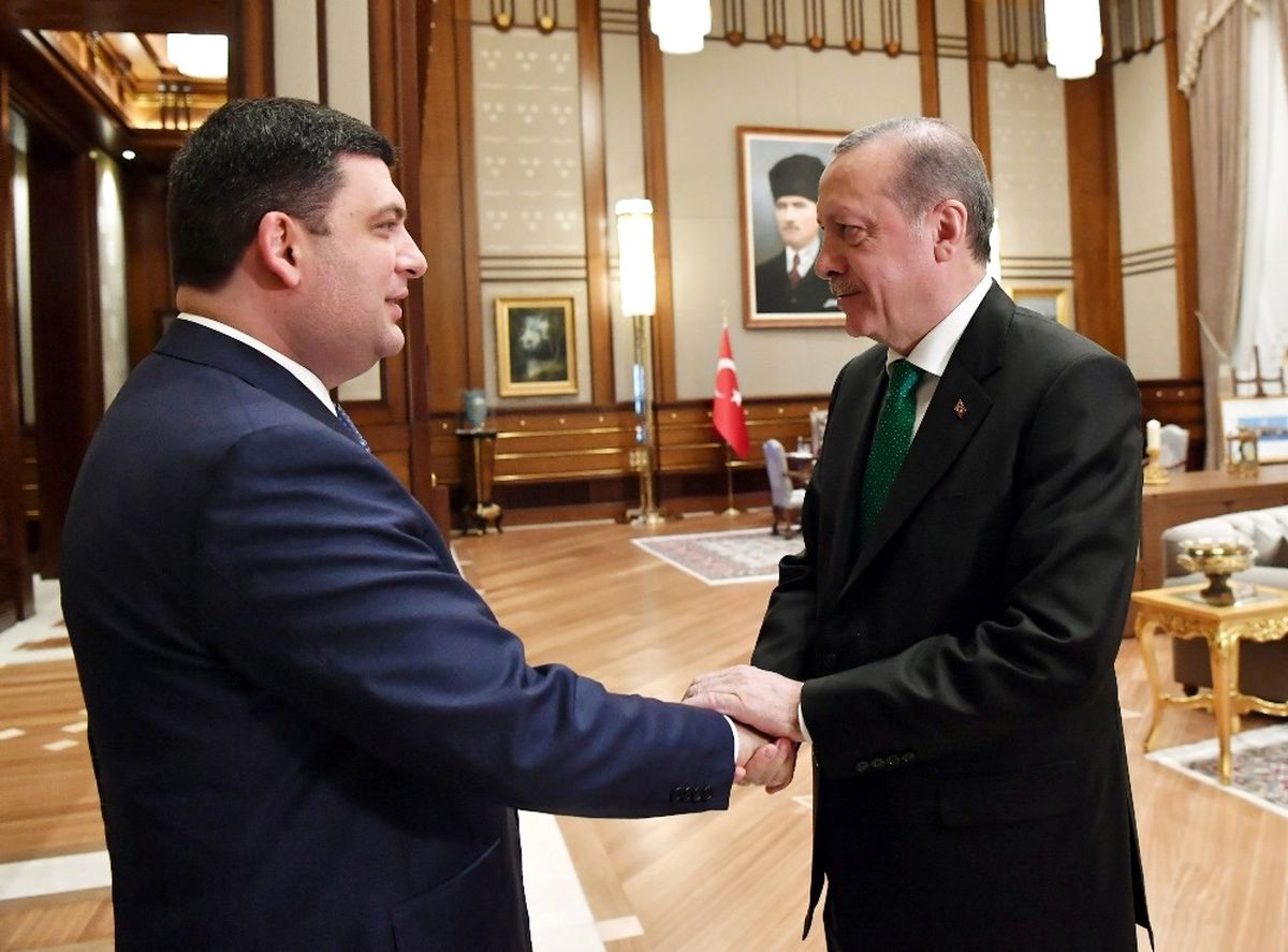Cumhurbaşkanı Erdoğan, Ukrayna Başbakanı Groysman\'ı Kabul Etti