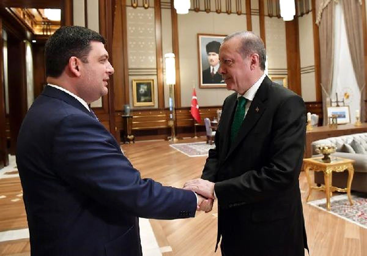 Cumhurbaşkanı Erdoğan, Ukrayna Başbakanı Groysman\'ı Kabul Etti