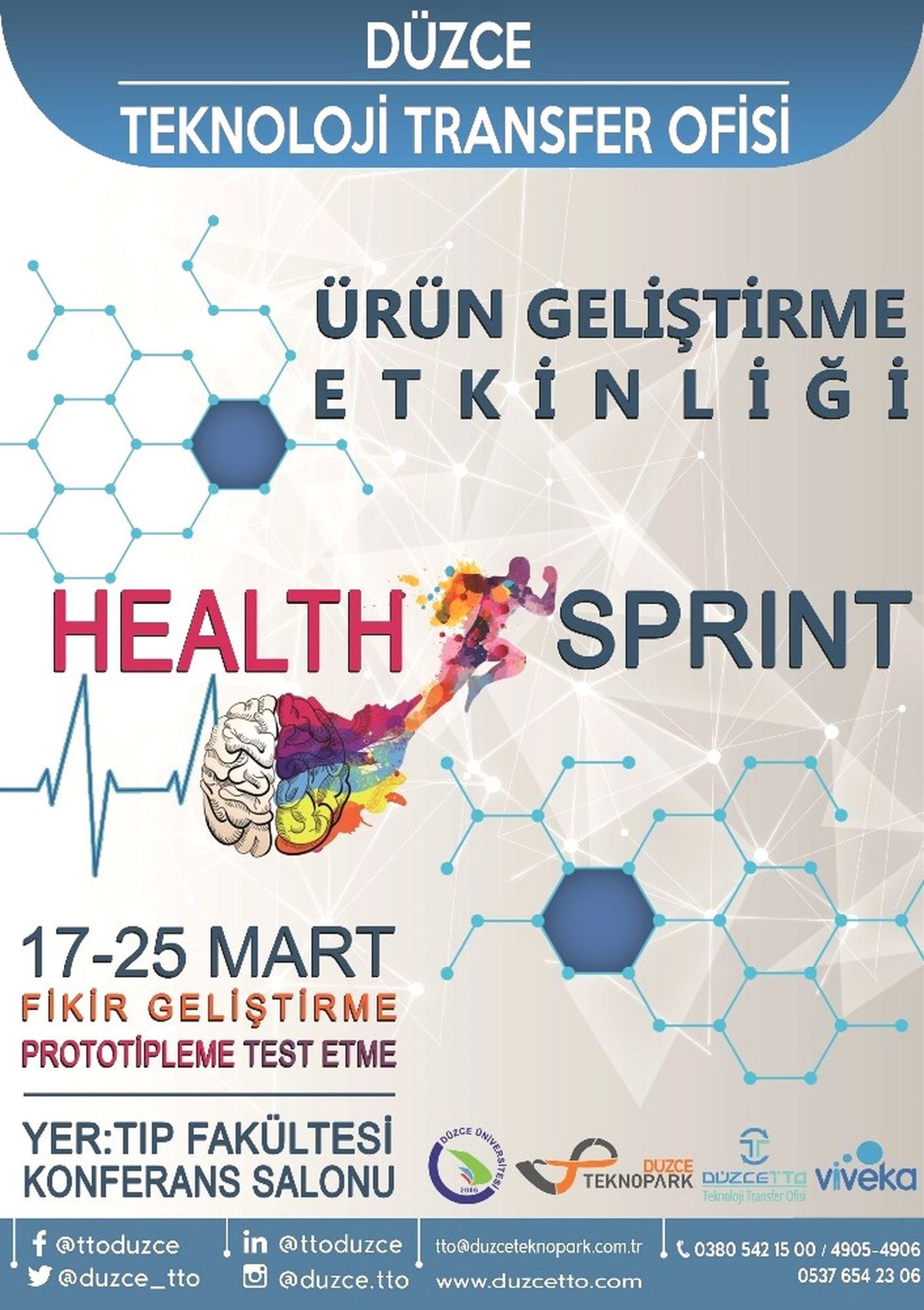 Düzce Üniversitesi Health Sprint Düzce Etkinliği ile Bir İlke Daha İmza Atıyor