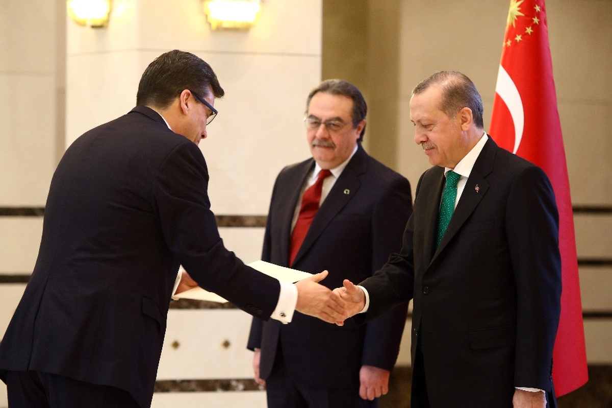 Erdoğan, Kosta Rika Büyükelçisini Kabul Etti