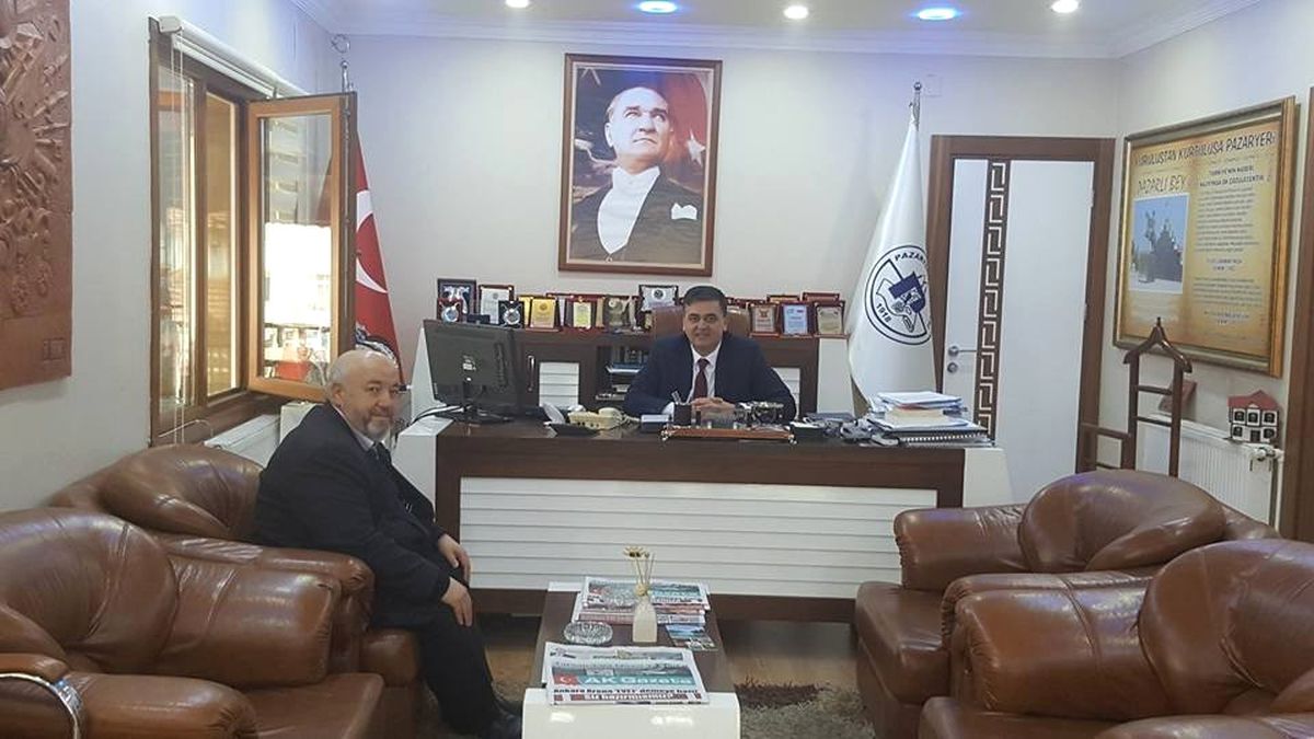 İlçe Müftüsü Kayalı, Başkan Yalçın\'a Dini Hizmetleri Değerlendirdi