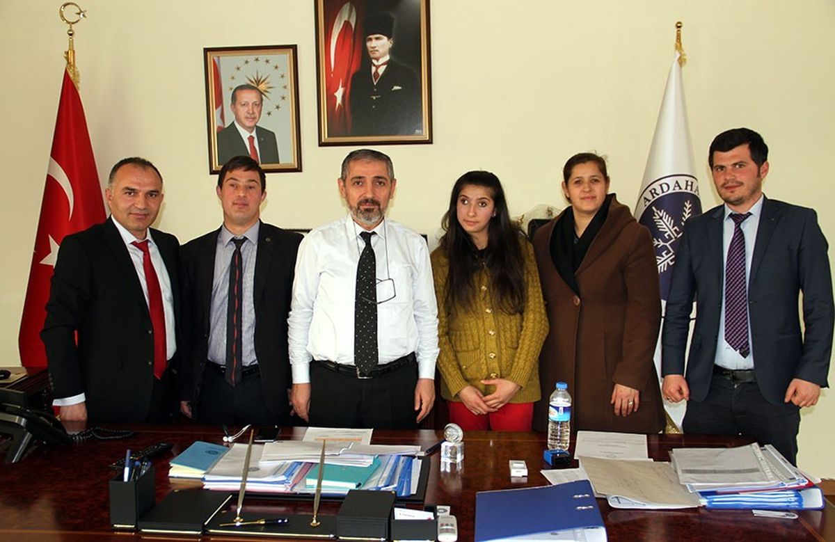 Özel Eğitim Kurumundan Rektör Biber\'e Hayırlı Olsun Ziyareti