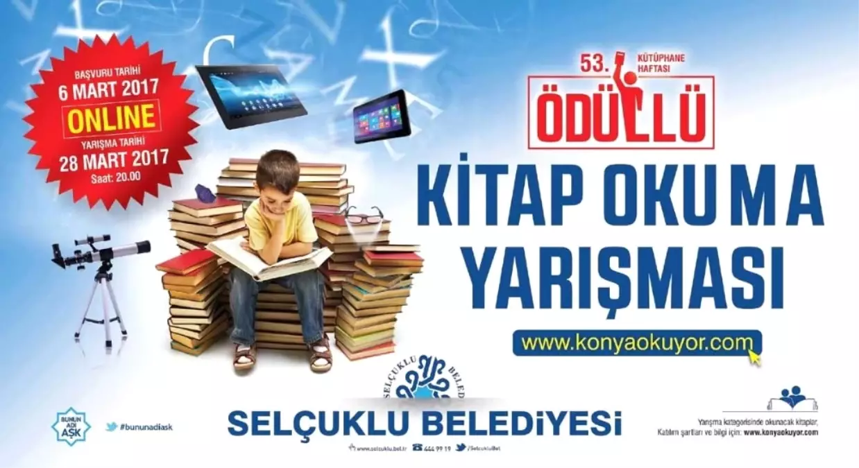 Selçuklu Belediyesi\'nden Online Kitap Okuma Yarışması