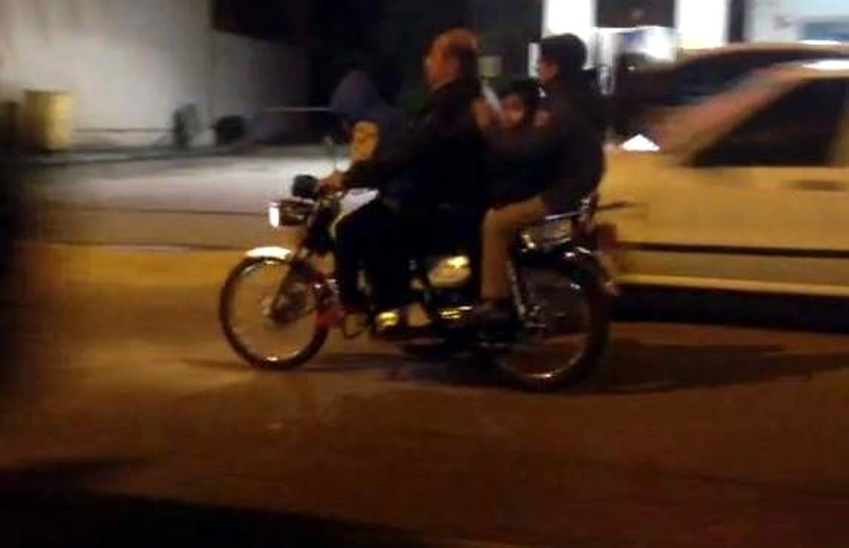 Bir Motosiklette 3\'ü Çocuk 4 Kişi