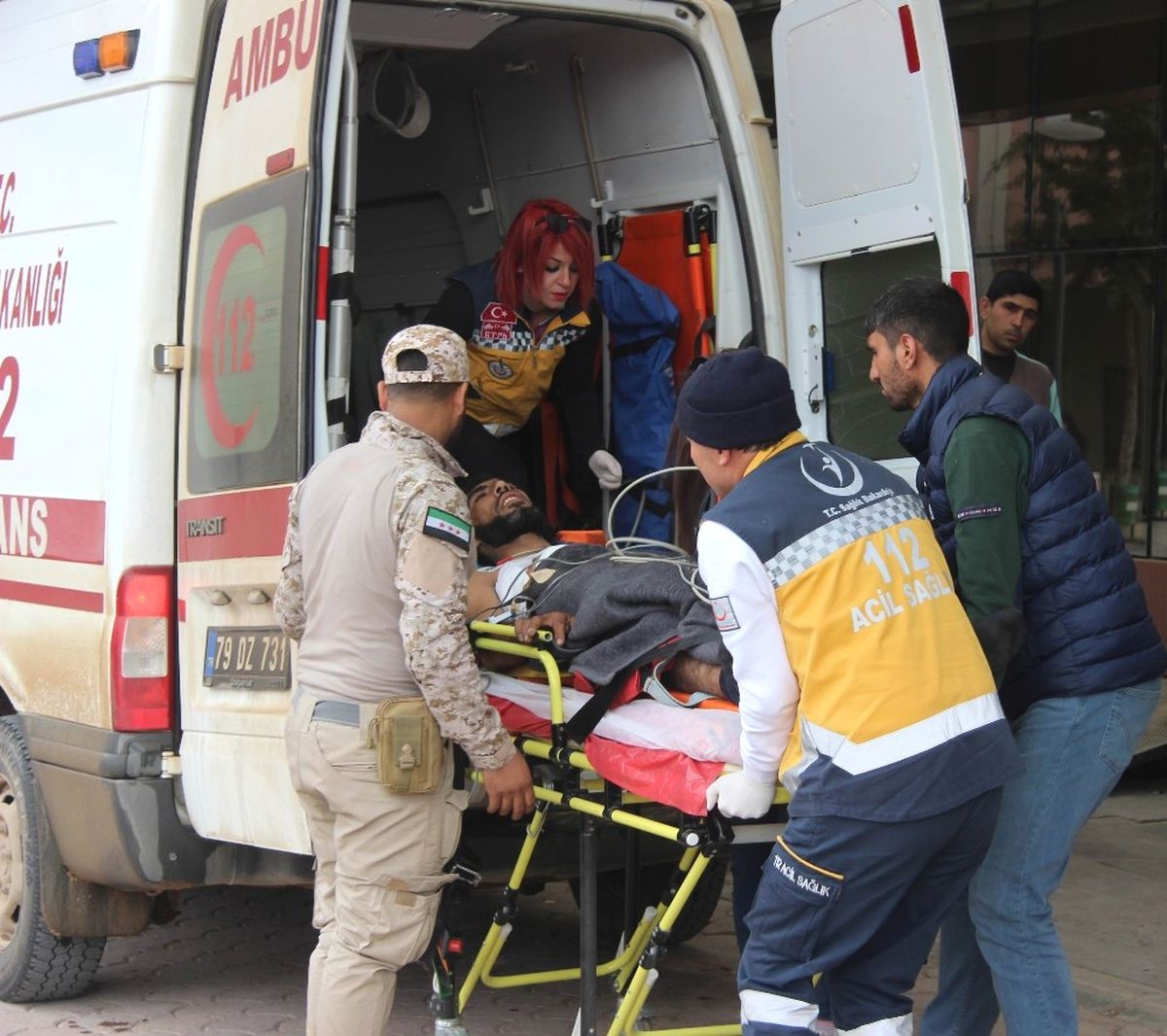 Çatışmalarda Yaralanan 7 Öso Askeri Kilis\'e Getirildi