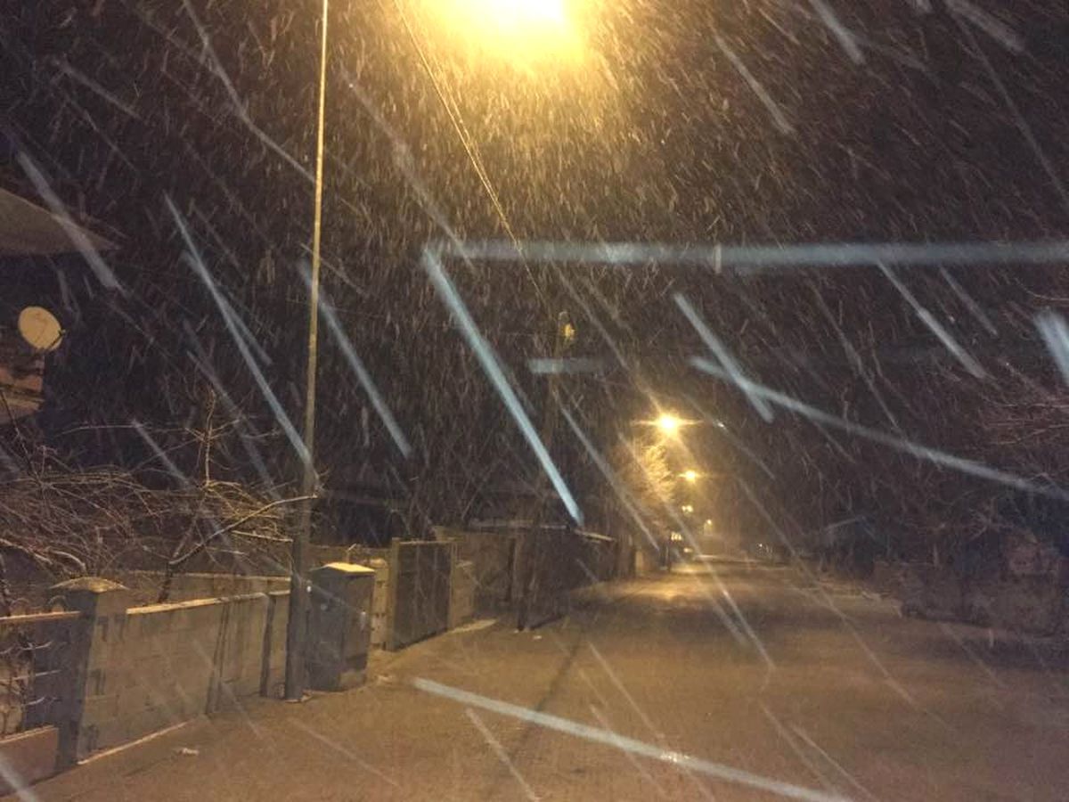 Erzincan\'da Kar Yağışı