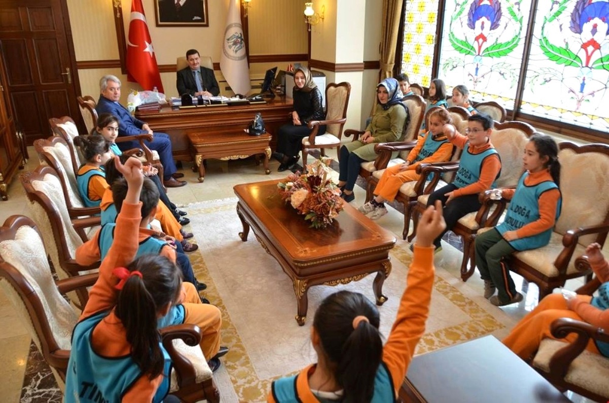 Erzincan Doğa Koleji Öğrencilerinden Valiliğe Ziyaret