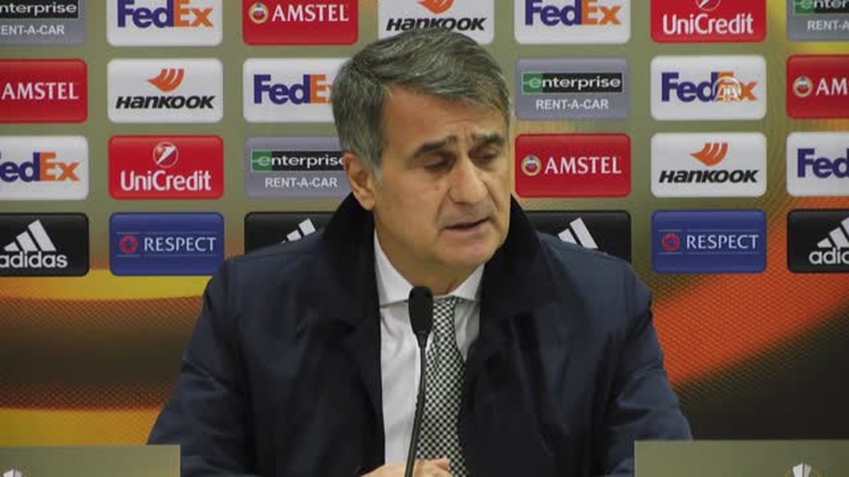 Geniş Haber) Beşiktaş Teknik Direktörü Güneş: "Galibiyetle Turu Geçmek Bizi Sevindirir"
