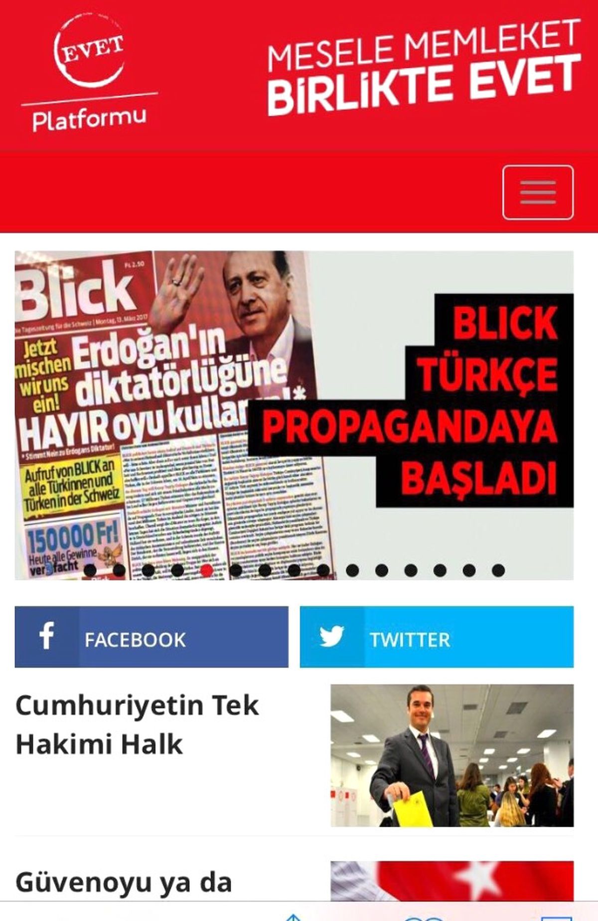 İnternette "Evet Platformu"