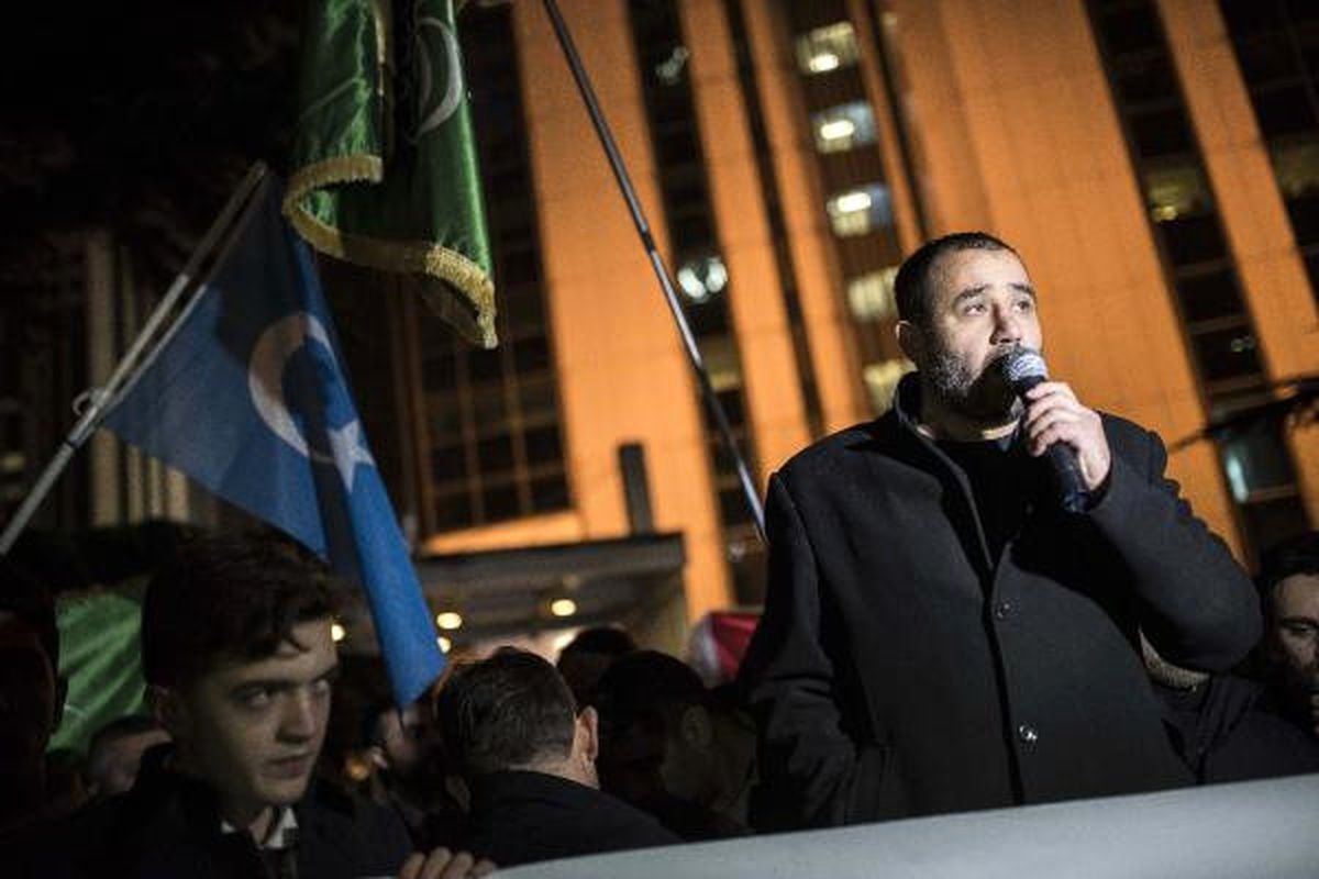 İsrail Konsolosluğu Önünde Ezan Protestosu