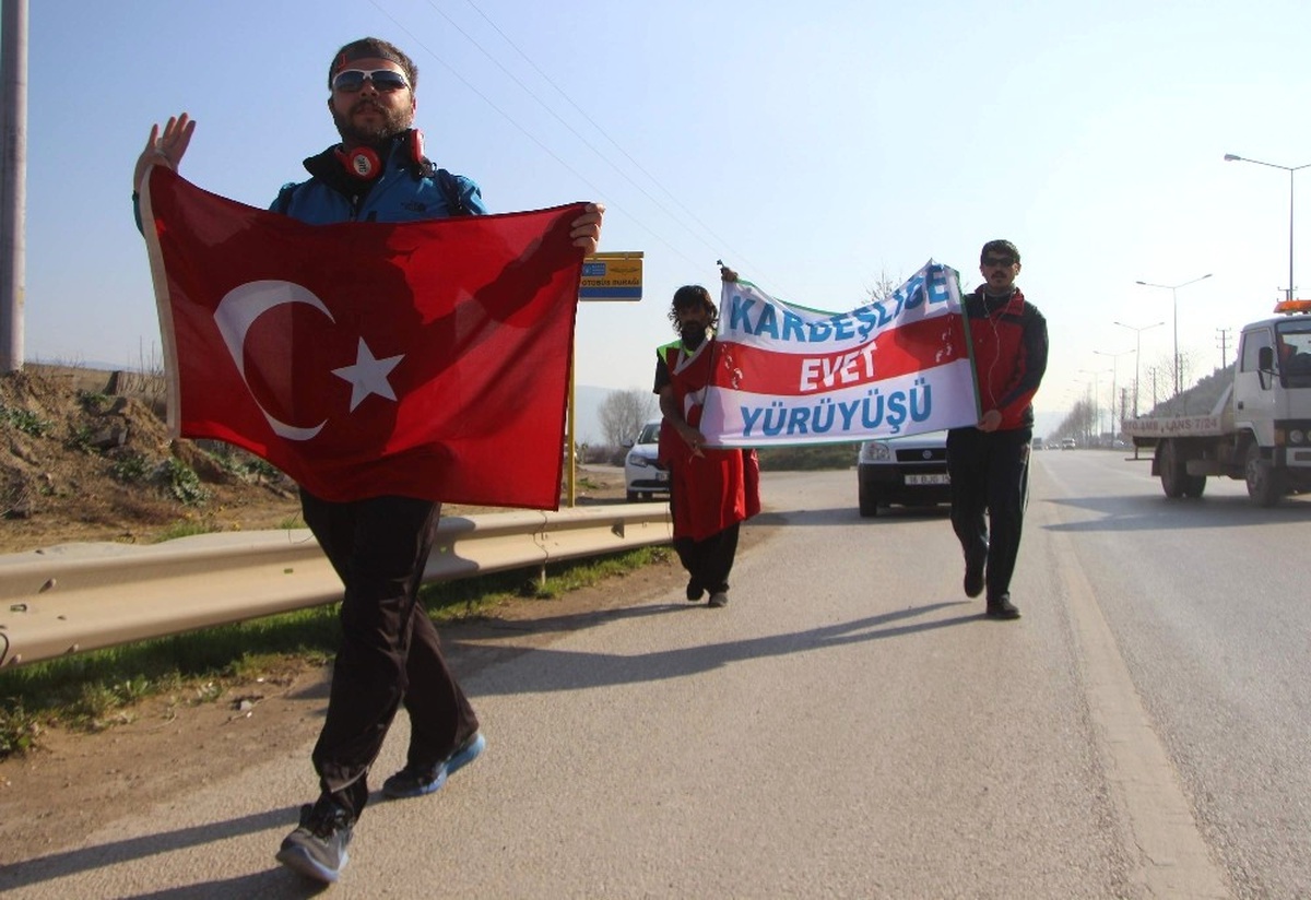 Kardeşliğe Evet Yürüyüşü" Osmangazi\'den Geçti