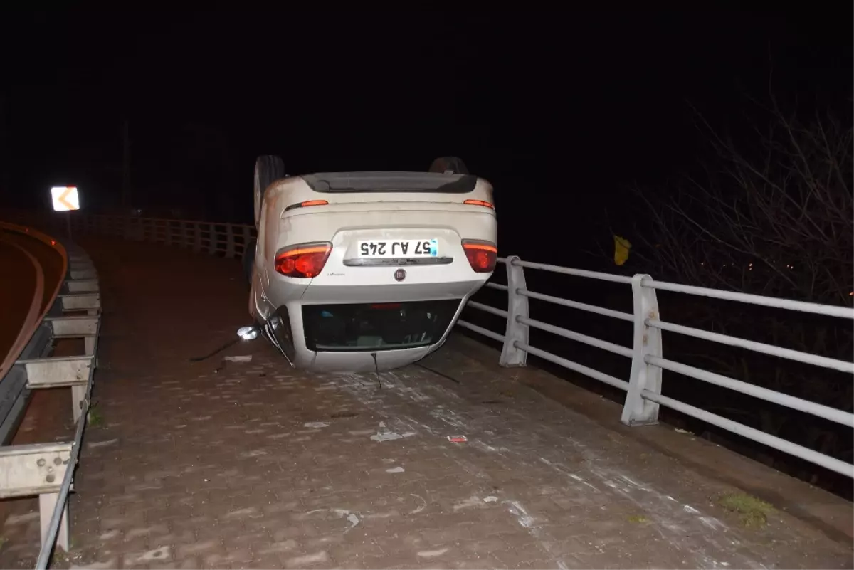 Kaza Yapan Araçtan Kaçarken Takla Attı: 1 Ölü, 5 Yaralı