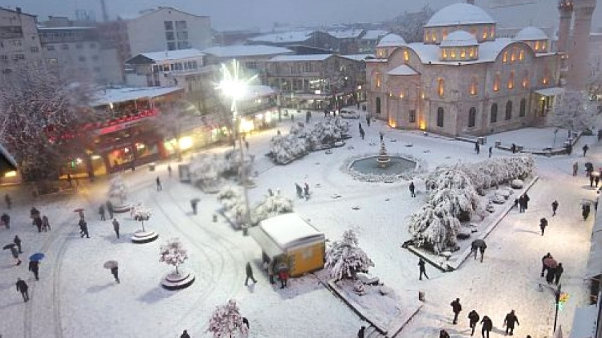 Malatya\'da Kar Yağışı
