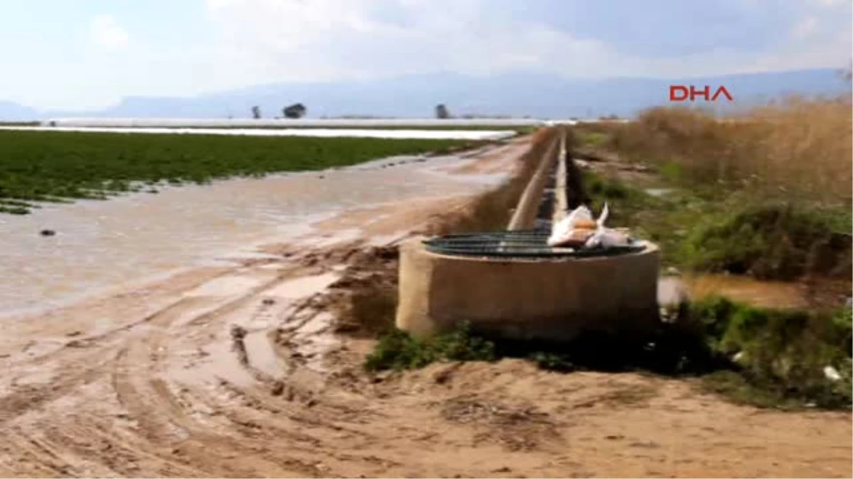 Mersin Silifke\'de 109 Dönüm Tarım Arazisi Sular Altında Kaldı