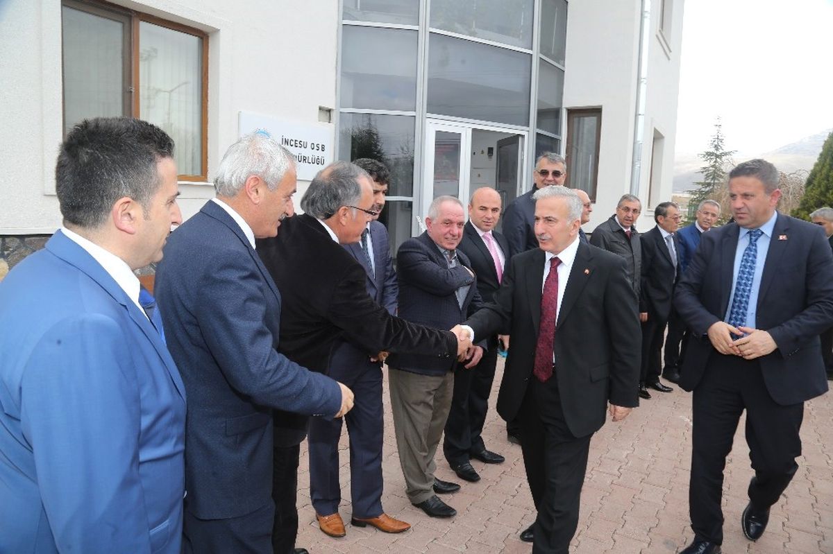 Vali Kamçı İncesu Osb\'de Sanayicilerle Bir Araya Geldi