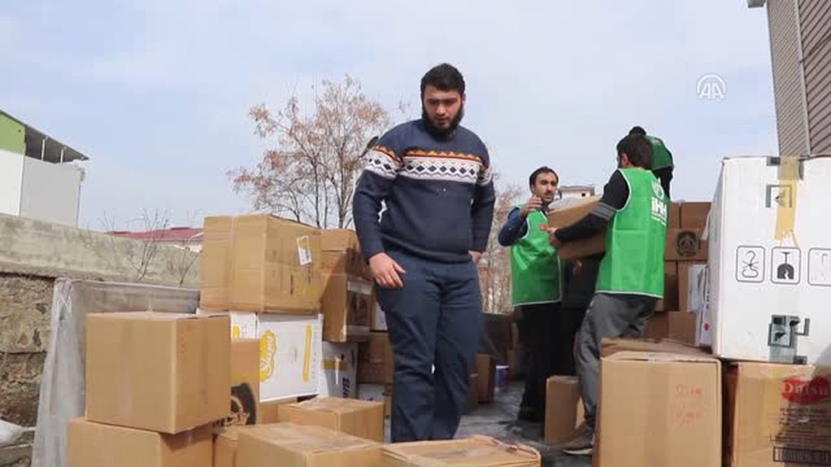 Yardım Malzemeleri Haleplilere Ulaştırıldı