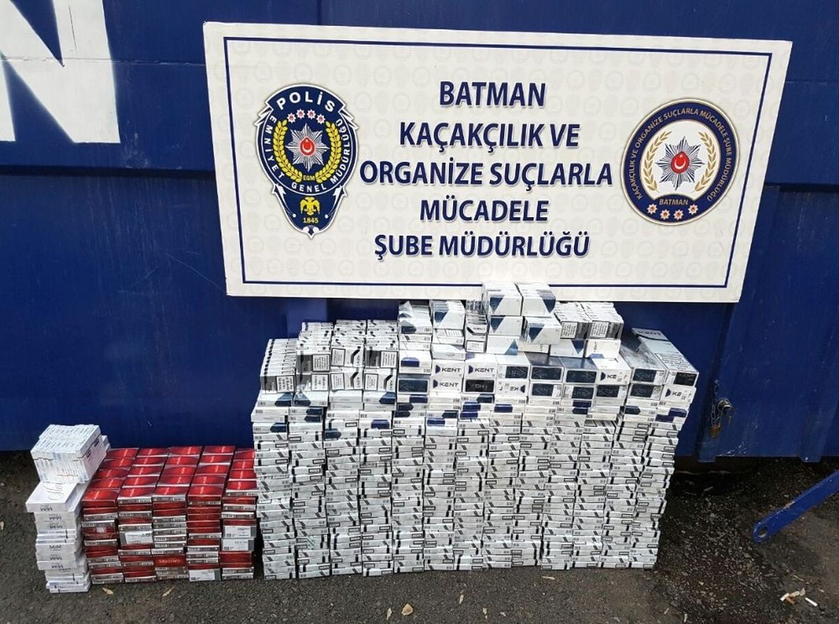 Batman\'da 60 Bin TL Değerinde Kaçak Sigara Ele Geçirildi