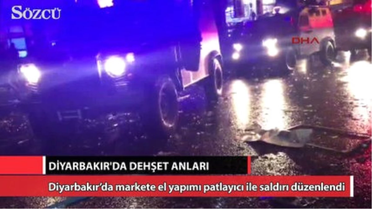 Diyarbakır\'da Markete El Yapımı Patlayıcılı Saldırı
