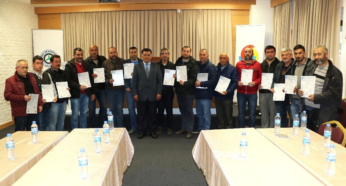 Kaynak Ustaları Yeterlilik Belgelerini Aldı