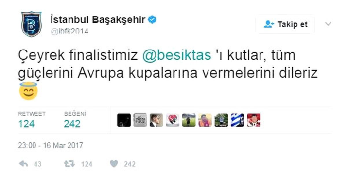 Medipol Başakşehir\'den Esprili Tebrik