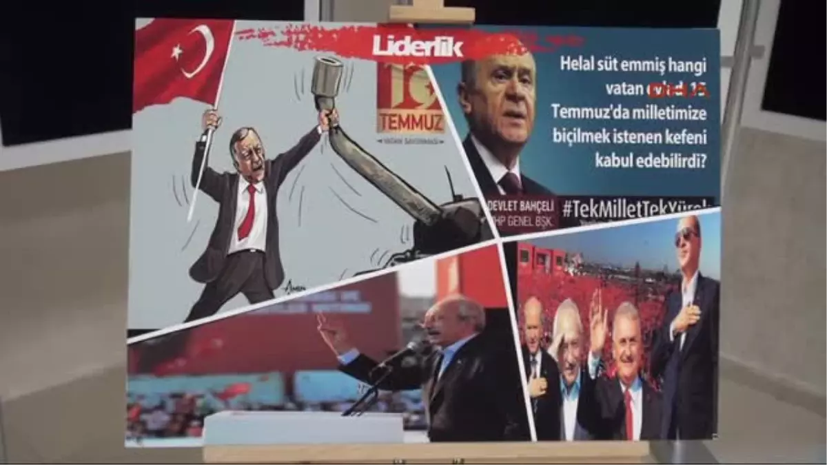 Sivas\'ta Lise Öğrencilerinden 15 Temmuz Sergisi