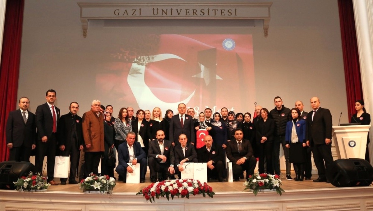 18 Mart Çanakkale Zaferi Yıl Dönümünde Gazi\'li Şehitler Unutulmadı