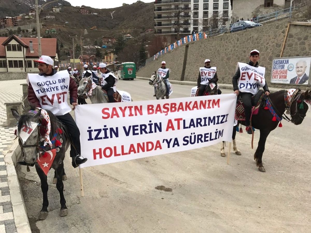 Başbakan Binali Yıldırım\'a Gümüşhane\'de Atlı Karşılama