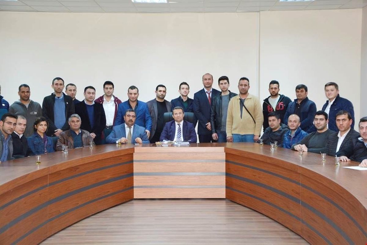 Şehit Enes Çiçek Mesleki ve Teknik Anadolu Lisesi\'nden Kaymakamı Ömer Çimşit\'e Ziyaret