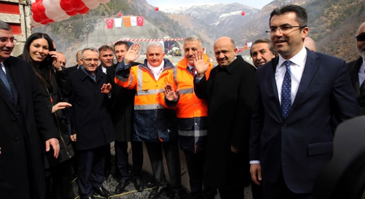 Zigana Tüneli\'nde Temel Atma Töreni