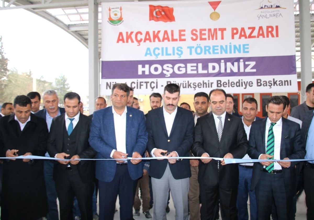 Akçakale\'de Semt Pazarının Açılışı Gerçekleştirildi