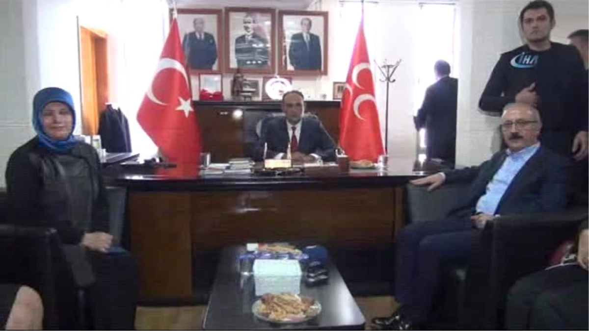 Bakan Elvan, MHP Mersin İl Başkanlığını Ziyaret Etti