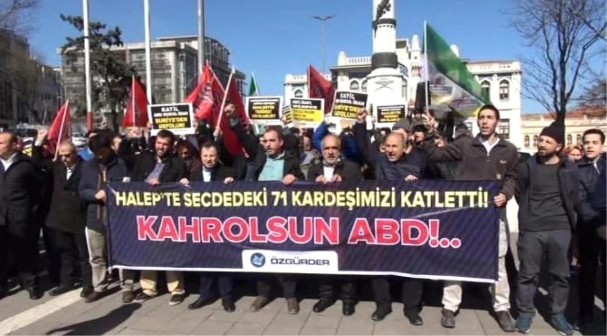 Dha İstanbul- Fatih\'te ABD Protestosu