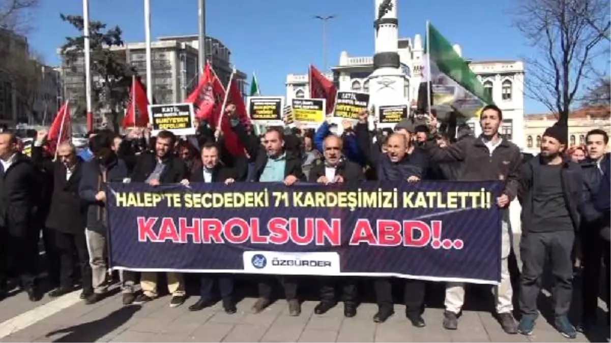 Fatih\'te ABD Protestosu