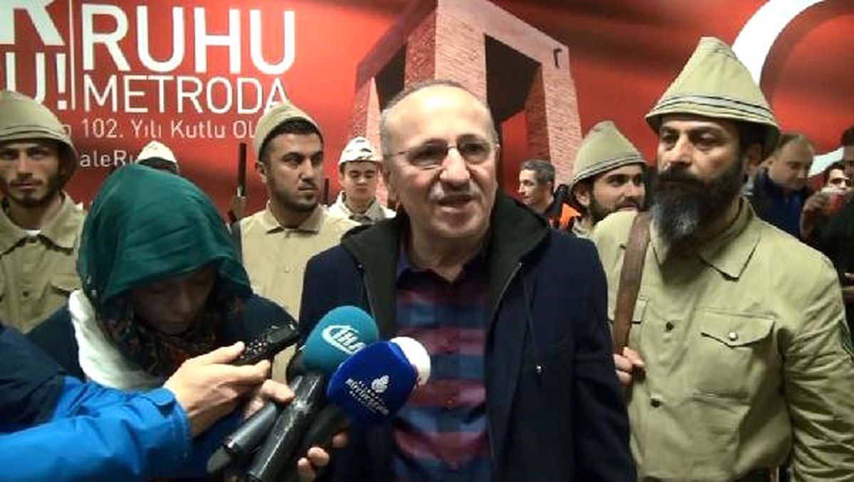 Metro\'da Çanakkale Ruhunu Yaşattılar