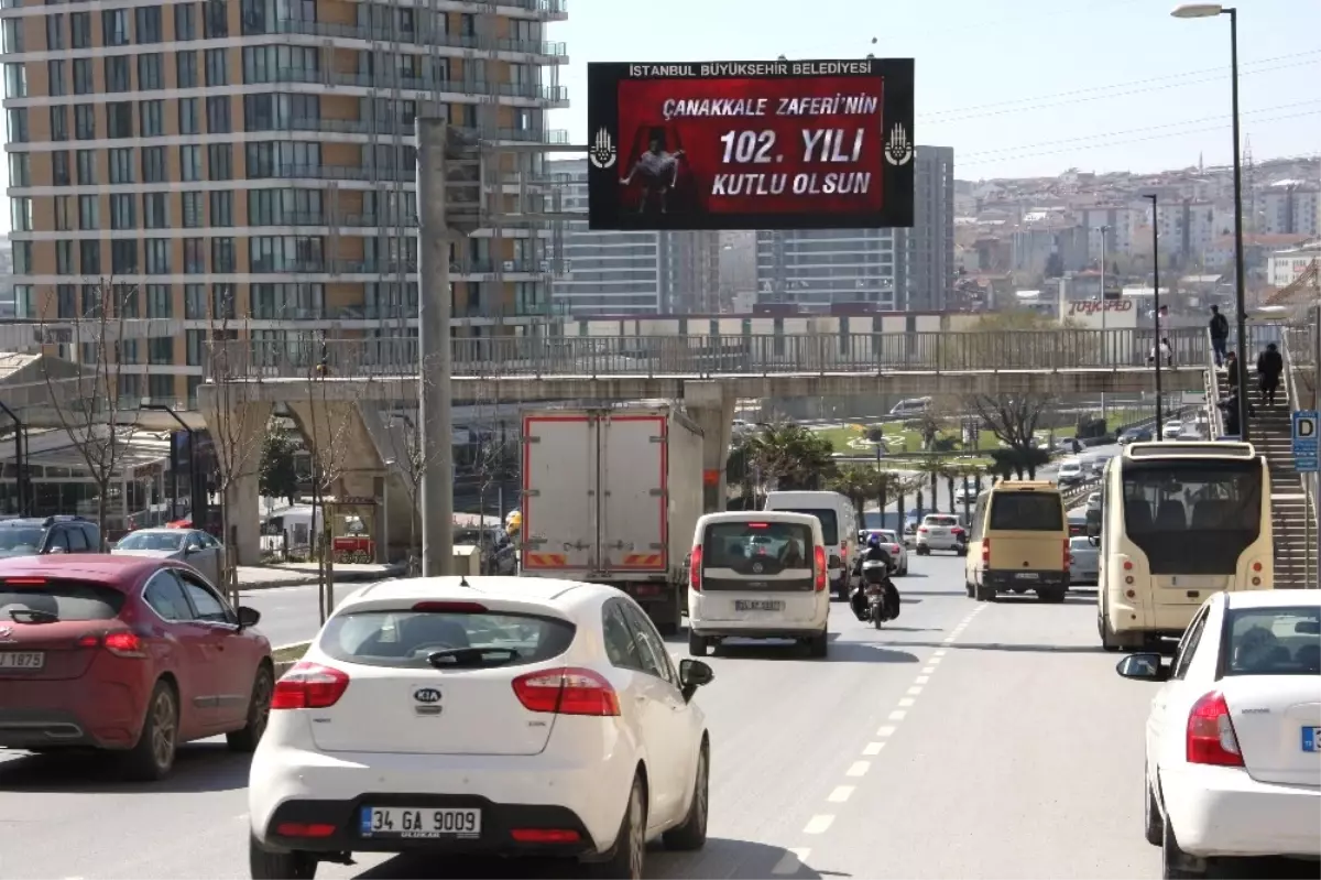 Trafik Levhalarında Çanakkale Zaferi Mesajı