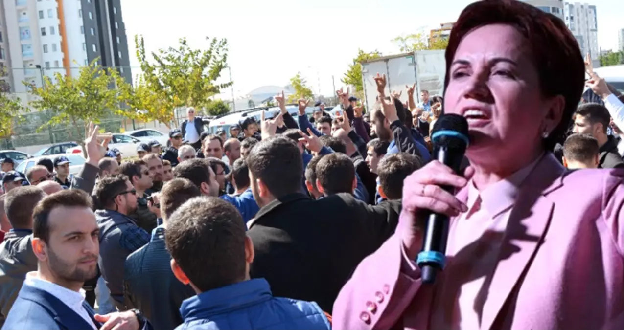 Ülkücü Grup, Meral Akşener\'in Konuştuğu Salona Girmek İstedi!