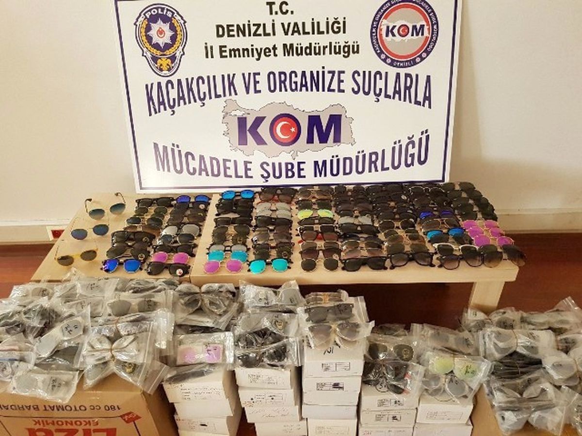 Denizli\'de Kaçak Gözlük Operasyonu