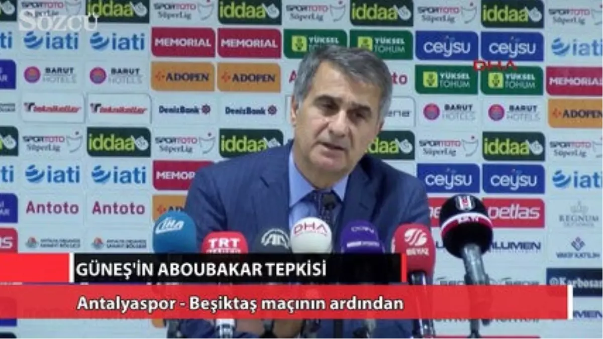 Güneş\'in Aboubakar Tepkisi