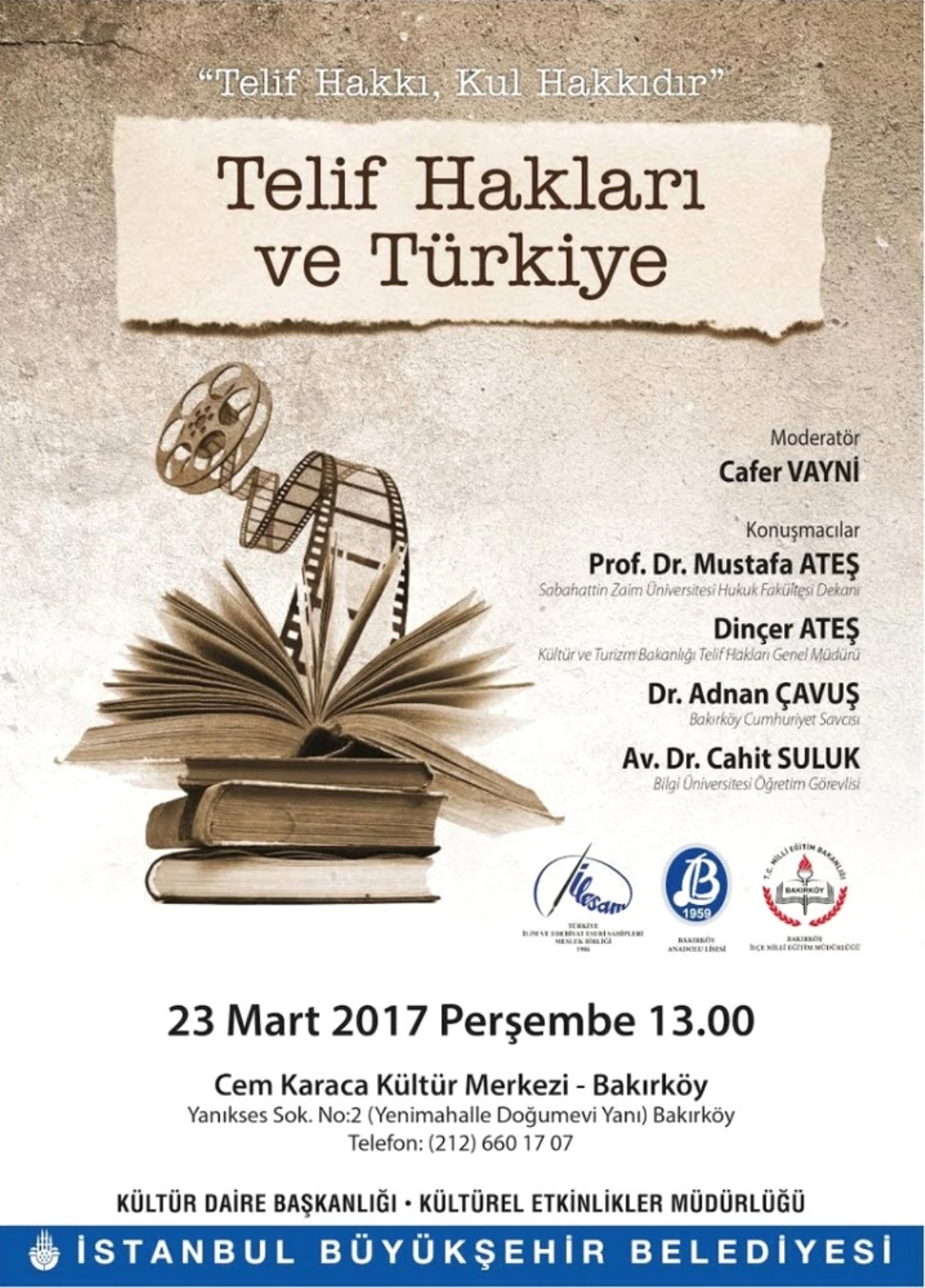 Telif Hakları ve Türkiye\' Etkinliği 23 Mart\'ta