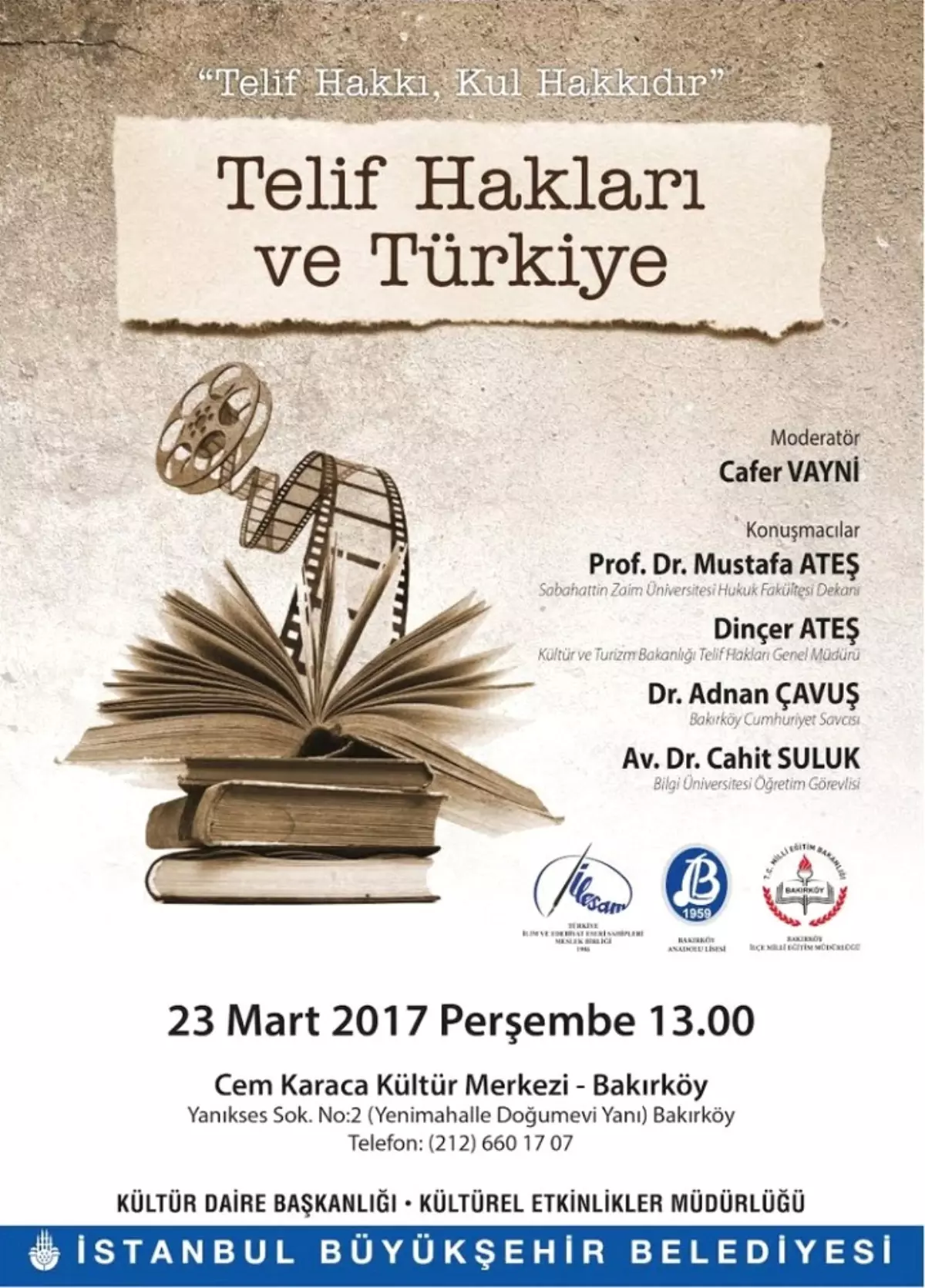 Telif Hakları ve Türkiye\' Etkinliği 23 Mart\'ta